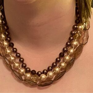 Stella & Dot Della Triple Strand Necklace